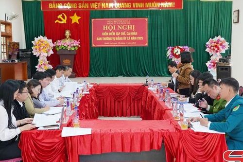 Tổ công tác số 14 của Ban Thường vụ Tỉnh ủy dự, chỉ đạo kiểm điểm đối với Ban Thường vụ Đảng ủy xã Muổi Nọi