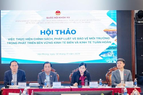 Phó Chủ tịch Quốc hội Lê Minh Hoan chủ trì Hội thảo về chính sách, pháp luật bảo vệ môi trường trong phát triển bền vững kinh tế biển và kinh tế tuần hoàn