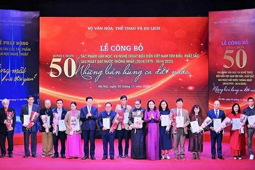 50 tác phẩm văn học, nghệ thuật biểu diễn Việt Nam tiêu biểu, xuất sắc sau ngày đất nước thống nhất