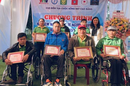 Câu lạc bộ Điểm tựa cuộc sống người khuyết tật Cao Bằng kỷ niệm Ngày Quốc tế Người khuyết tật 3/12