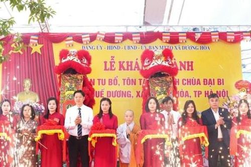 Dương Hòa khánh thành dự án tu bổ, tôn tạo di tích cấp quốc gia chùa Đại Bi