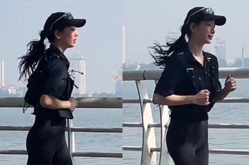 Du khách kể lúc bắt gặp Suzy chạy bộ ở Hồ Tây