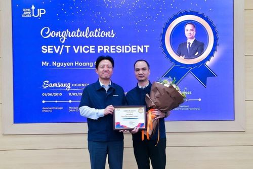 Samsung lần đầu có lãnh đạo cấp cao là người Việt Nam