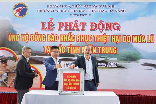 Trường Đại học Thể dục Thể thao Đà Nẵng phát động ủng hộ đồng bào miền Trung khắc phục hậu quả mưa lũ