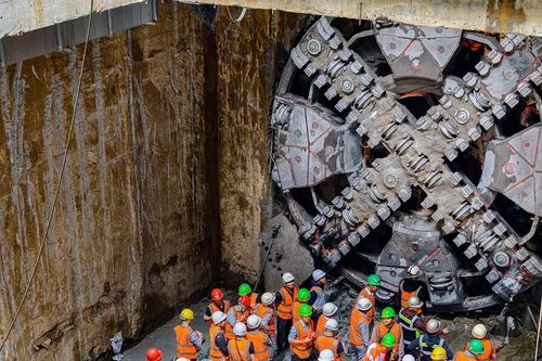 Hoàn thành hành trình khoan 4 nhà ga ngầm Dự án metro Nhổn - ga Hà Nội