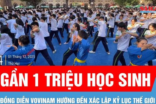 TPHCM: Gần 1 triệu học sinh đồng diễn Vovinam hướng đến xác lập kỷ lục thế giới