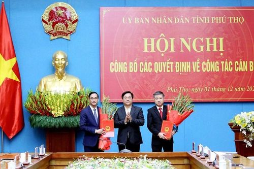 Phú Thọ công bố quyết định về công tác cán bộ