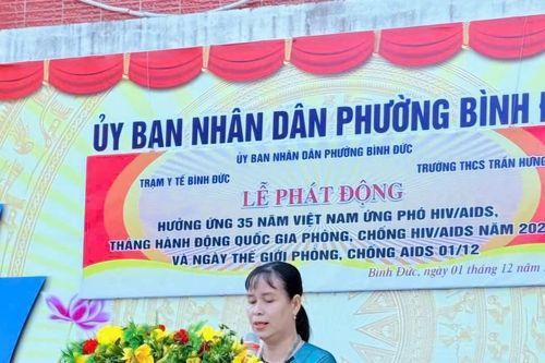 Các trường học ở An Giang hưởng ứng Tháng hành động phòng, chống HIV/AIDS