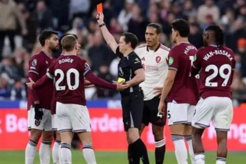Paqueta nhận thẻ đỏ, West Ham gục ngã 0-2 trước Liverpool