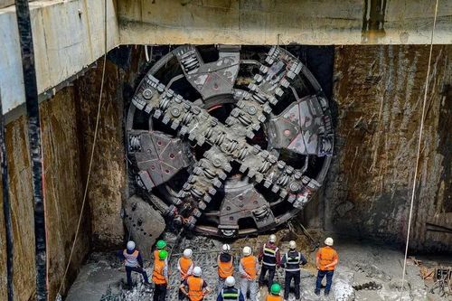 Hoàn thành 120 ngày khoan ngầm metro Nhổn - Ga Hà Nội