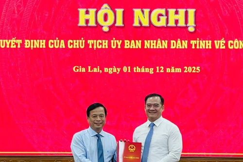 Công bố các quyết định của Chủ tịch UBND tỉnh Gia Lai về công tác cán bộ