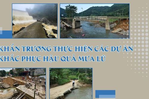 Khẩn trương thực hiện các dự án khắc phục hậu quả mưa lũ