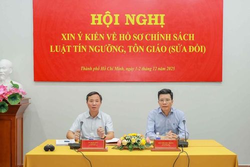 Bộ Dân tộc và Tôn giáo tham vấn ý kiến về hồ sơ chính sách Luật tín ngưỡng, tôn giáo (sửa đổi)