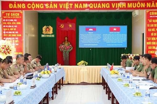 Công an tỉnh An Giang tăng cường hợp tác với công an các tỉnh bạn Campuchia