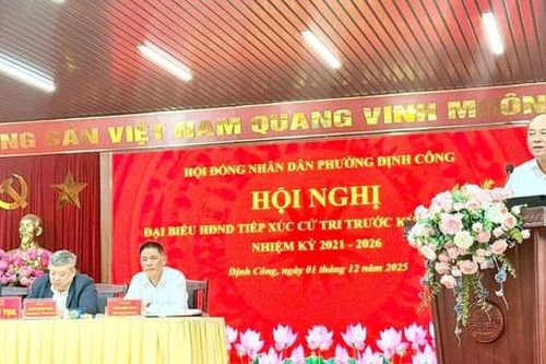 Phường Định Công: Xây dựng lộ trình giải quyết dứt điểm kiến nghị của cử tri
