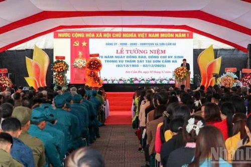Đà Nẵng: Tưởng niệm 70 năm ngày đồng bào, đồng chí hi sinh trong các vụ thảm sát tại Sơn Cẩm Hà