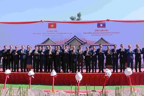 Khởi công xây dựng công trình Trung tâm chỉ huy an ninh Bộ Công an Lào