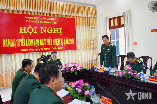 Đảng ủy Lữ đoàn 368 ra Nghị quyết lãnh đạo thực hiện nhiệm vụ năm 2026