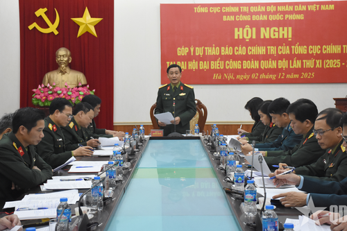 Hội nghị cho ý kiến dự thảo Báo cáo chính trị tại Đại hội đại biểu Công đoàn Quân đội lần thứ XI