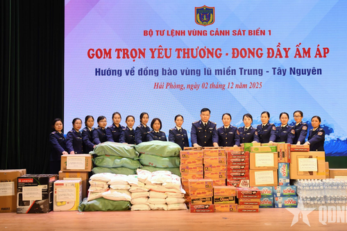Bộ tư lệnh Vùng Cảnh sát biển 1 chung tay hỗ trợ đồng bào tỉnh Đắk Lắk bị thiệt hại do mưa lũ