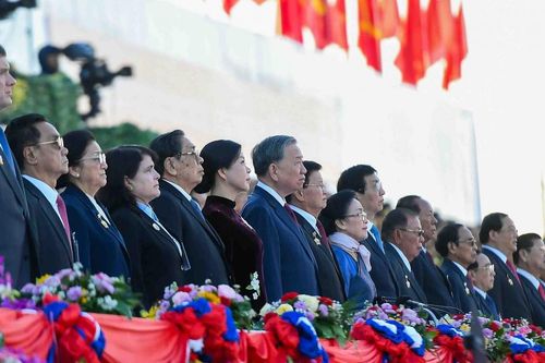 Tổng Bí thư Tô Lâm và Phu nhân dự Lễ kỷ niệm 50 năm Quốc khánh Lào