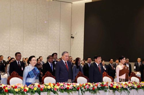 Tổng Bí thư Tô Lâm dự chiêu đãi do Tổng Bí thư, Chủ tịch nước Lào chủ trì