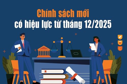 Chính sách mới có hiệu lực từ tháng 12/2025