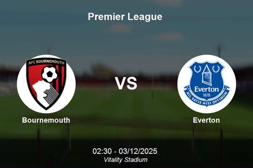 Nhận định Bournemouth vs Everton - Premier League lúc 02:30