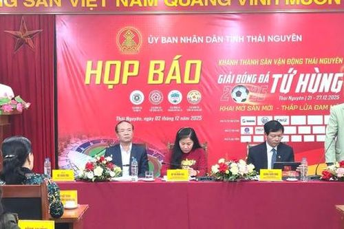 Bốn CLB hàng đầu Việt Nam tham gia giải Tứ hùng tại Thái Nguyên