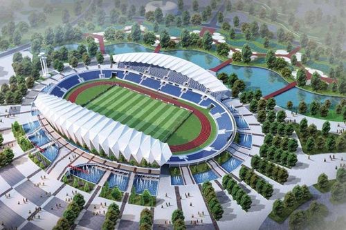 Giải bóng đá Tứ hùng – Thái Nguyên 2025 diễn ra trên SVĐ được thiết kế theo tiêu chuẩn quốc tế