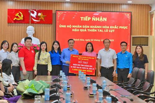 Tỉnh Thái Nguyên hỗ trợ tỉnh Khánh Hòa khắc phục hậu quả thiên tai