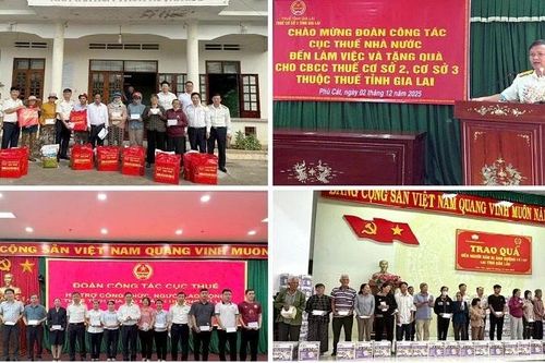 Đoàn công tác Cục Thuế thăm hỏi, động viên bà con vùng lũ lụt tại tỉnh Đắk Lắk và Gia Lai