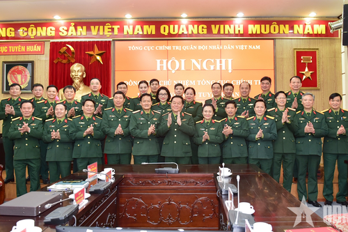 Đại tướng Nguyễn Trọng Nghĩa làm việc với Cục Tuyên huấn (Tổng cục Chính trị)