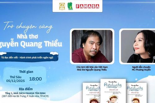 Giao lưu cùng nhà thơ Nguyễn Quang Thiều: 'Từ đọc đến viết - hành trình phát triển ngôn ngữ'