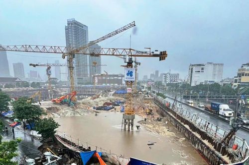 Thi công phần ngầm Dự án Capital Square 3 gây sụt lún thành 'hố tử thần' ở Đà Nẵng