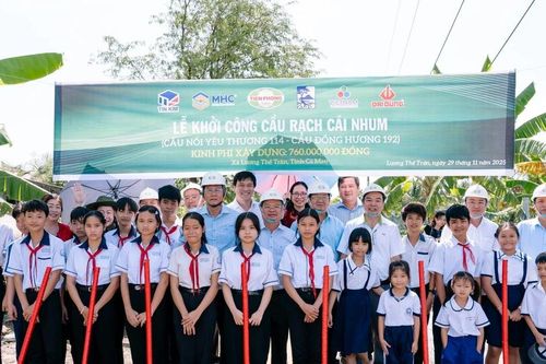 Khởi công Cầu Rạch Cái Nhum - Cầu nối yêu thương số 114 tại Cà Mau