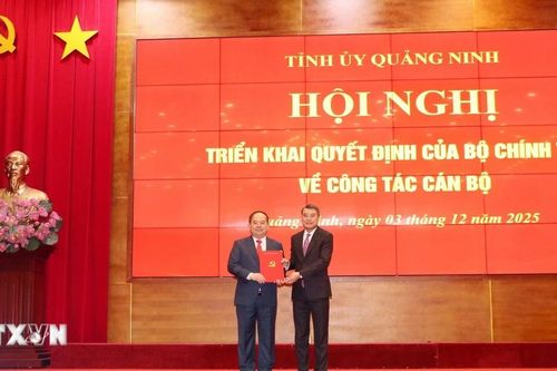 Ông Quản Minh Cường được điều động làm Bí thư Tỉnh ủy Quảng Ninh