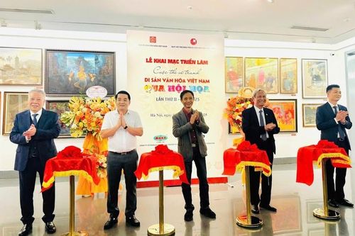 Khai mạc Triển lãm cuộc thi vẽ tranh 'Di sản văn hóa Việt Nam qua hội họa' lần thứ II năm 2025