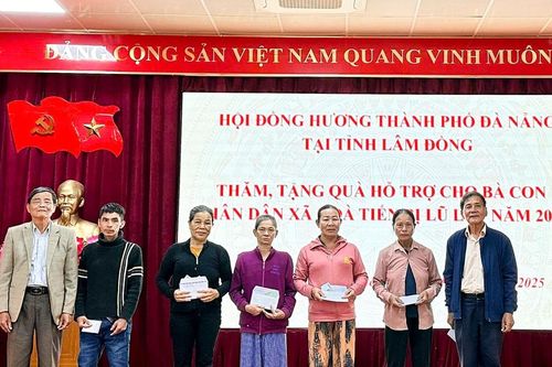 Hội đồng hương Đà Nẵng tại Lâm Đồng trợ giúp bà con vùng lũ