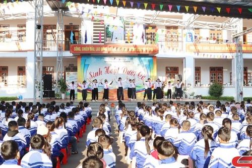 Sinh hoạt dưới cờ - tiết học nhiều ý nghĩa