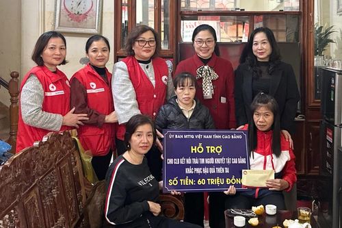 Hỗ trợ 60 triệu đồng cho Câu lạc bộ Kết nối trái tim người khuyết tật Cao Bằng