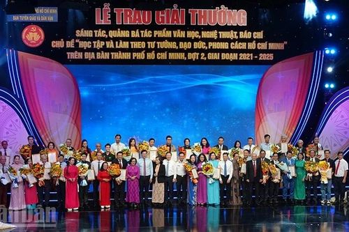 Trao Giải thưởng sáng tác, quảng bá tác phẩm văn học, nghệ thuật, báo chí chủ đề Học tập và làm theo tư tưởng, đạo đức, phong cách Hồ Chí Minh đợt 2