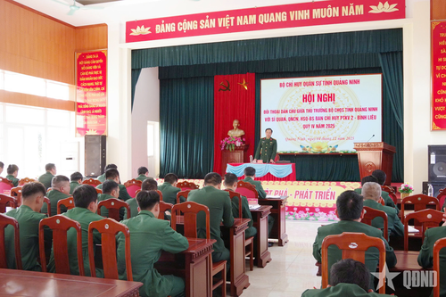 Bộ CHQS tỉnh Quảng Ninh đối thoại dân chủ tại các đơn vị
