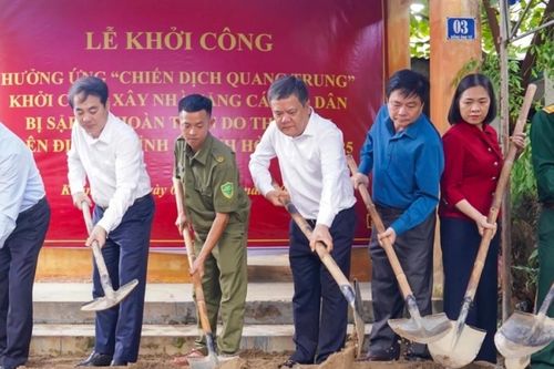 Tỉnh Khánh Hòa khởi công xây nhà cho hộ dân bị sập hoàn toàn do thiên tai