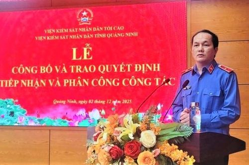 VKSND tỉnh Quảng Ninh tiếp nhận, phân công 12 công chức nghiệp vụ mới