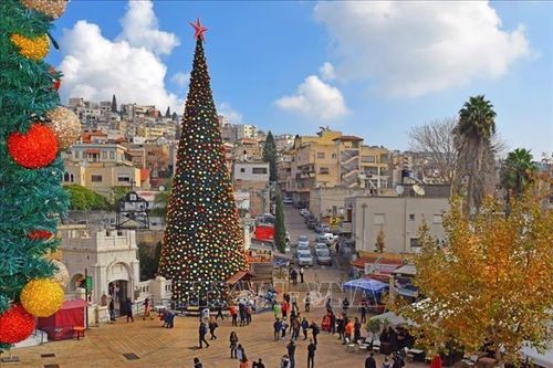 Thành phố cổ Nazareth thắp sáng mùa Giáng sinh sau hơn 2 năm chìm trong xung đột