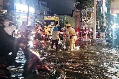 Triều cường cao ở ven biển Đông Nam Bộ, đề phòng ngập vùng thấp