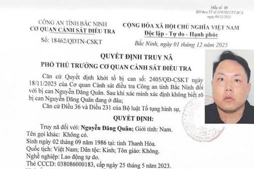 Công an tỉnh Bắc Ninh truy nã đối tượng giả mạo trong công tác