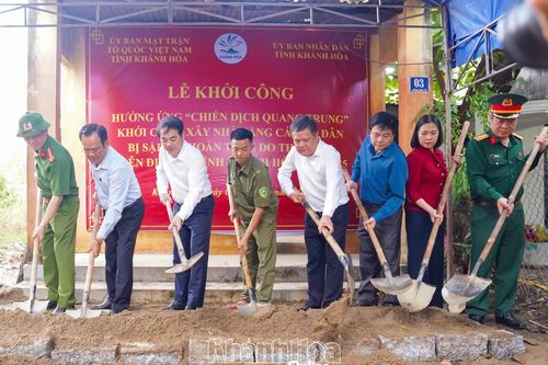 Triển khai 'Chiến dịch Quang Trung', khởi công xây nhà tặng người dân bị thiệt hại do thiên tai