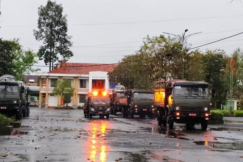 Lữ đoàn 657 hoàn thành nhiệm vụ khắc phục thiên tai tại xã Cát Tiên